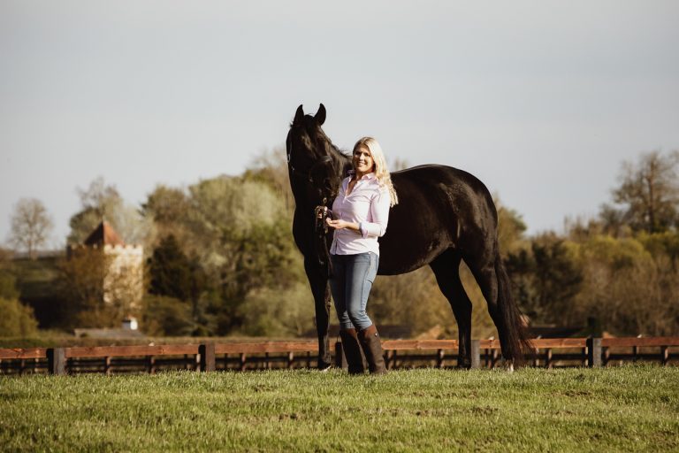 The Buckinghamshire counryside was the choice of this rider and her horse for thier portrait session